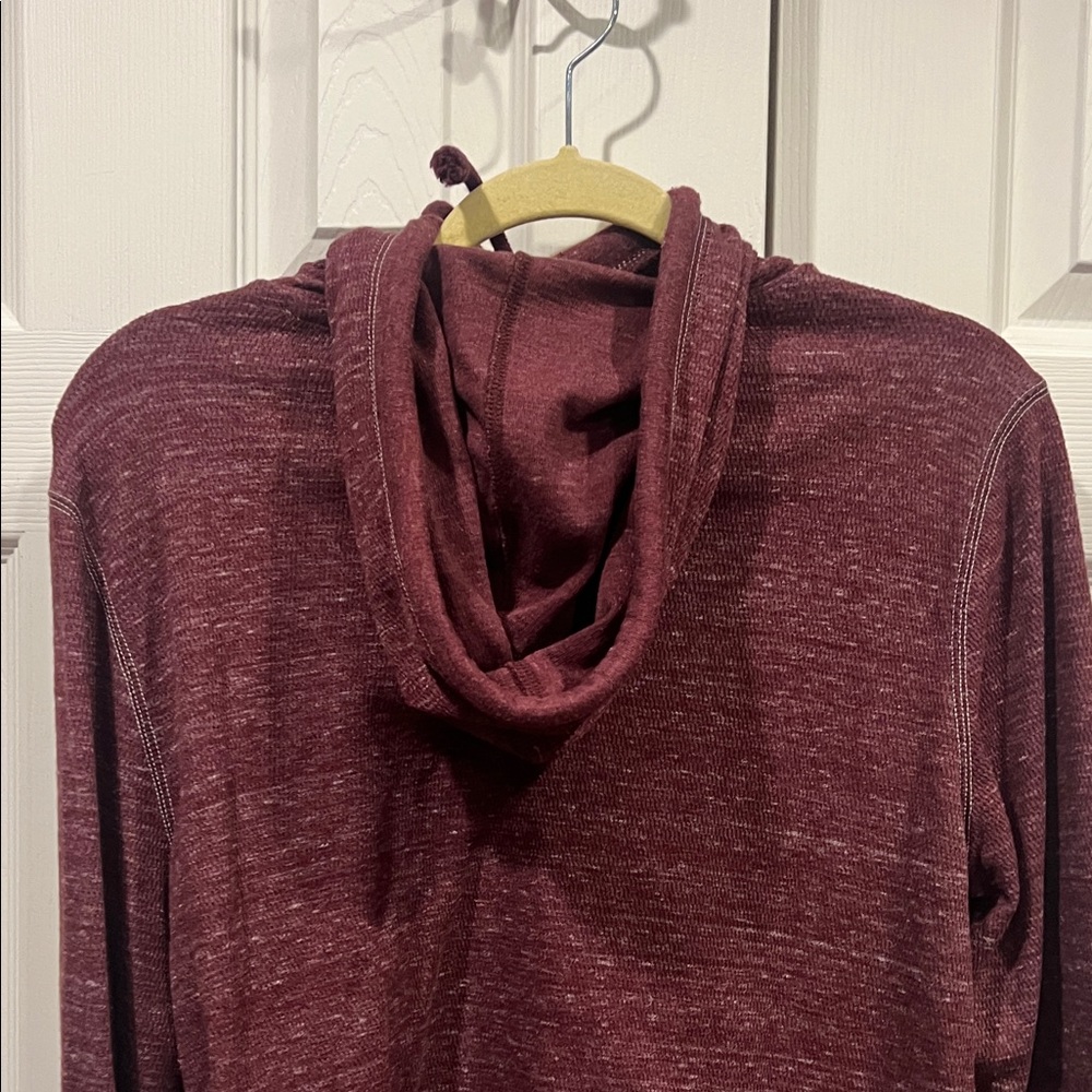 Express Burgundy Pullover Hoodie - Picture 9 of 10